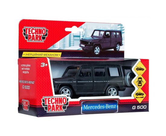 Машина Технопарк Mercedes-Benz G-class черный (1:32) (G-СLASS-BK), изображение 5 Машина Технопарк Mercedes-Benz G-class черный (1:32) (G-СLASS-BK), изображение 5
