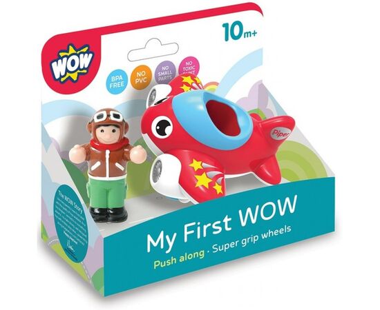 Развивающая игрушка Wow Toys Самолет Пайпер (10411), изображение 4 Развивающая игрушка Wow Toys Самолет Пайпер (10411), изображение 4