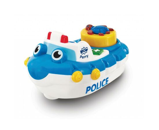 Развивающая игрушка Wow Toys Полицейская лодка Перри (10347), изображение 5 Развивающая игрушка Wow Toys Полицейская лодка Перри (10347), изображение 5