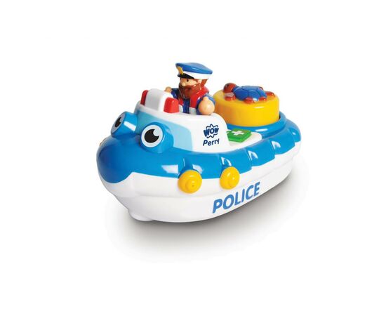 Развивающая игрушка Wow Toys Полицейская лодка Перри (10347), изображение 7 Развивающая игрушка Wow Toys Полицейская лодка Перри (10347), изображение 7