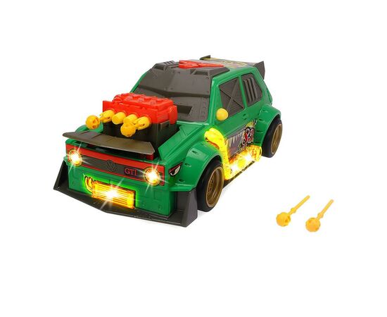 Машина Dickie Toys Швидкісний автомобіль «VW Гольф 1 GTI. Стріляючі зірки, з фу (3755003), зображення 2 Машина Dickie Toys Швидкісний автомобіль «VW Гольф 1 GTI. Стріляючі зірки, з фу (3755003), зображення 2