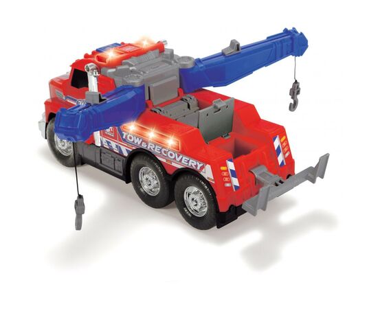 Спецтехника Dickie Toys Эвакуатор Дорожная помощь с двойным манипулятором, с н. и св (3306014), изображение 3 Спецтехника Dickie Toys Эвакуатор Дорожная помощь с двойным манипулятором, с н. и св (3306014), изображение 3