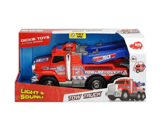 Спецтехника Dickie Toys Эвакуатор Дорожная помощь с двойным манипулятором, с н. и св (3306014), изображение 4 Спецтехника Dickie Toys Эвакуатор Дорожная помощь с двойным манипулятором, с н. и св (3306014), изображение 4