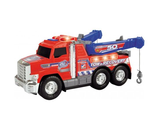 Спецтехника Dickie Toys Эвакуатор Дорожная помощь с двойным манипулятором, с н. и св (3306014)
