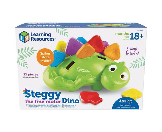Розвиваюча іграшка Learning Resources набір-сортер Стеггі Динозаврик (LER9091)