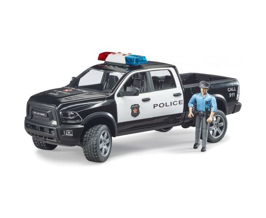 Спецтехніка Bruder поліцейський пікап Wrangler з поліцейським (02505)