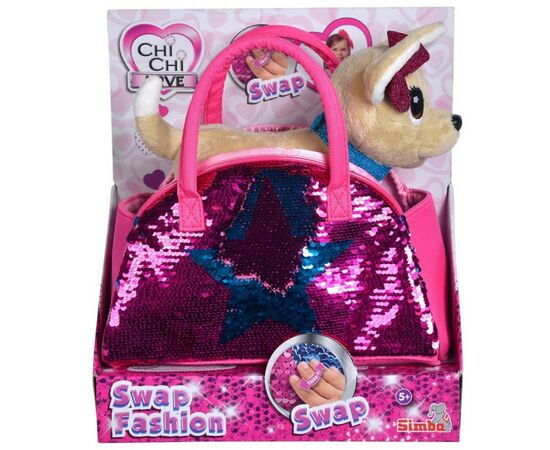 Мягкая игрушка Chi Chi Love Чихуахуа. Звезда с пайетками с сумочкой, 20 см (5893351), изображение 3 Мягкая игрушка Chi Chi Love Чихуахуа. Звезда с пайетками с сумочкой, 20 см (5893351), изображение 3