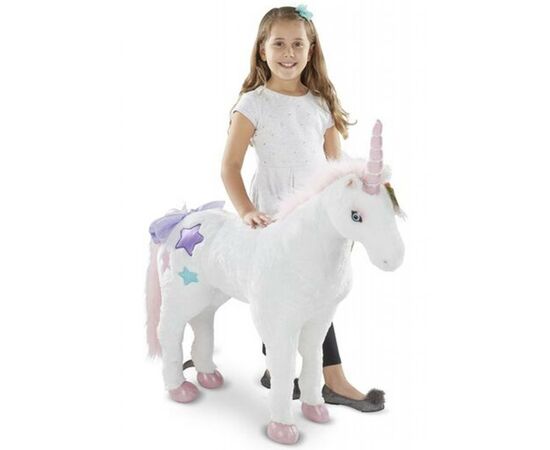 Мягкая игрушка Melissa&Doug Большой плюшевый единорог Джамбо (MD18801), изображение 2 Мягкая игрушка Melissa&Doug Большой плюшевый единорог Джамбо (MD18801), изображение 2
