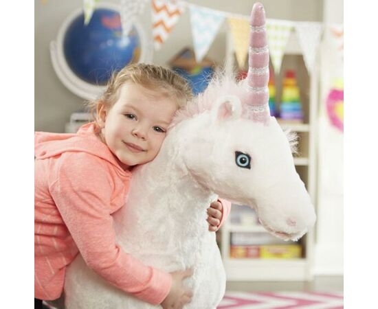 Мягкая игрушка Melissa&Doug Большой плюшевый единорог Джамбо (MD18801), изображение 4 Мягкая игрушка Melissa&Doug Большой плюшевый единорог Джамбо (MD18801), изображение 4