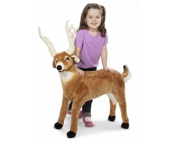 Мягкая игрушка Melissa&Doug Большой плюшевый олень (MD2174), изображение 2 Мягкая игрушка Melissa&Doug Большой плюшевый олень (MD2174), изображение 2