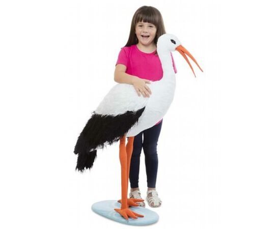 Мягкая игрушка Melissa&Doug Гигантский плюшевый аист, 115 см (MD30407), изображение 2 Мягкая игрушка Melissa&Doug Гигантский плюшевый аист, 115 см (MD30407), изображение 2