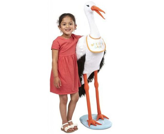 Мягкая игрушка Melissa&Doug Гигантский плюшевый аист, 115 см (MD30407), изображение 3 Мягкая игрушка Melissa&Doug Гигантский плюшевый аист, 115 см (MD30407), изображение 3