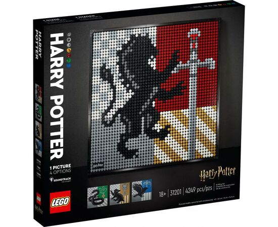Конструктор LEGO Art Гарри Поттер Гербы Хогвартса 4249 деталей (31201)