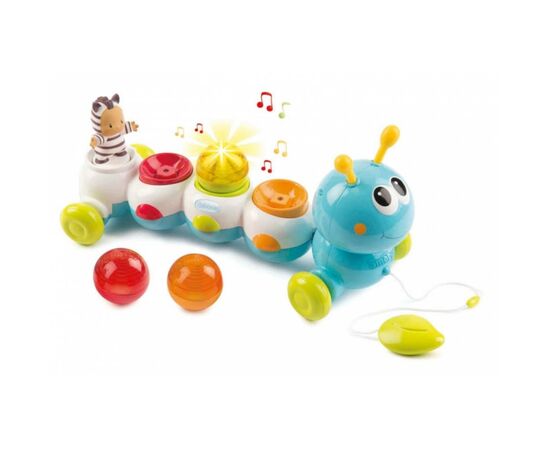 Развивающая игрушка Smoby Cotoons Гусеница со звуковым и световым эффектами (110422), изображение 3 Развивающая игрушка Smoby Cotoons Гусеница со звуковым и световым эффектами (110422), изображение 3