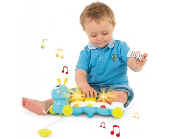 Развивающая игрушка Smoby Cotoons Гусеница со звуковым и световым эффектами (110422), изображение 4 Развивающая игрушка Smoby Cotoons Гусеница со звуковым и световым эффектами (110422), изображение 4