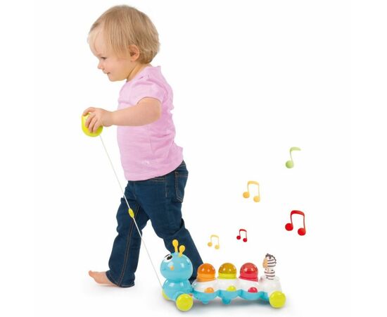 Развивающая игрушка Smoby Cotoons Гусеница со звуковым и световым эффектами (110422), изображение 5 Развивающая игрушка Smoby Cotoons Гусеница со звуковым и световым эффектами (110422), изображение 5