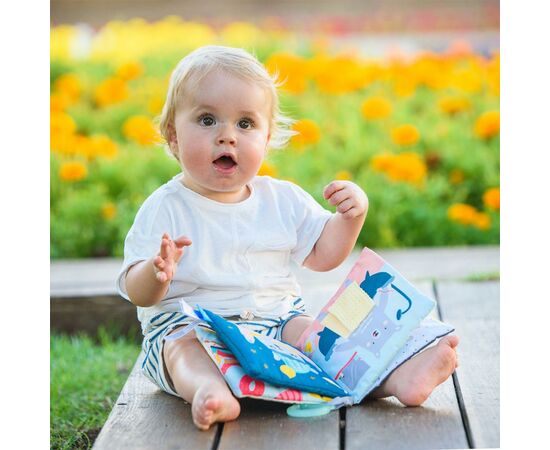 Развивающая игрушка Taf Toys книжка для коляски - Что наденет мишка Пол (12605), изображение 7 Развивающая игрушка Taf Toys книжка для коляски - Что наденет мишка Пол (12605), изображение 7