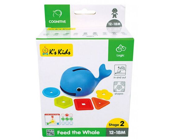 Развивающая игрушка K’S KIDS Накорми Кита (KA10767-GB), изображение 2 Развивающая игрушка K’S KIDS Накорми Кита (KA10767-GB), изображение 2