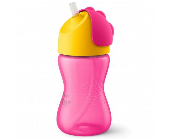 Поїльник-непроливайка Philips AVENT з трубочкою 300 мл 12 міс+, рожевий (SCF798/02)