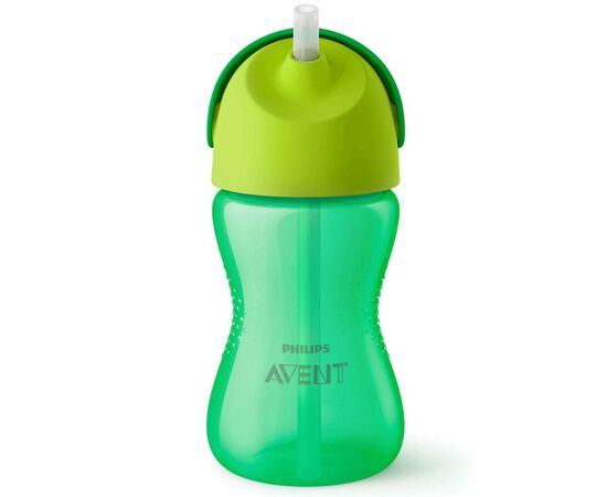 Поильник-непроливайка Philips AVENT с трубочкой 300 мл, 12 мес+ зеленый (SCF798/01), изображение 2 Поильник-непроливайка Philips AVENT с трубочкой 300 мл, 12 мес+ зеленый (SCF798/01), изображение 2