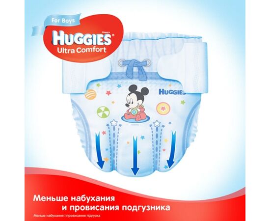Подгузник Huggies Ultra Comfort 3 для мальчиков (5-9 кг) 21 шт (5029053543536), изображение 4 Подгузник Huggies Ultra Comfort 3 для мальчиков (5-9 кг) 21 шт (5029053543536), изображение 4