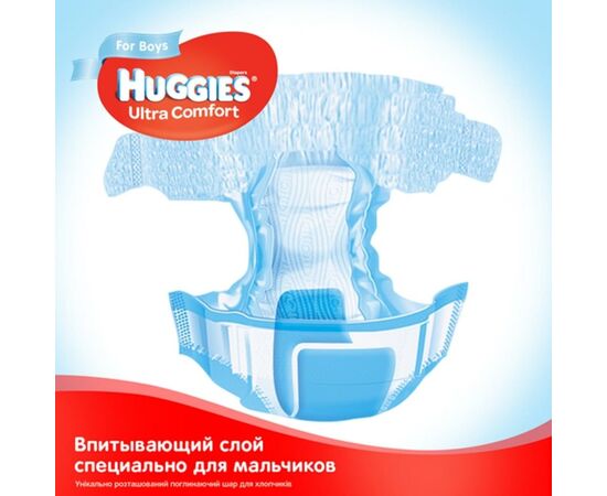 Подгузник Huggies Ultra Comfort 3 для мальчиков (5-9 кг) 21 шт (5029053543536), изображение 5 Подгузник Huggies Ultra Comfort 3 для мальчиков (5-9 кг) 21 шт (5029053543536), изображение 5