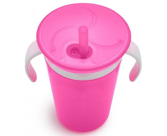 Поїльник-непроливайка Munchkin Snack and Sip рожевий (012460WWW), зображення 2 Поїльник-непроливайка Munchkin Snack and Sip рожевий (012460WWW), зображення 2
