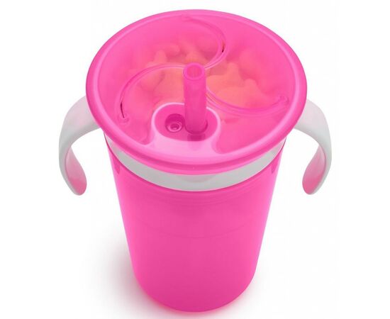 Поїльник-непроливайка Munchkin Snack and Sip рожевий (012460WWW), зображення 4 Поїльник-непроливайка Munchkin Snack and Sip рожевий (012460WWW), зображення 4