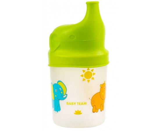 Поїльник-непроливайка Baby Team із силіконовою насадкою 200 мл (5008), зображення 2 Поїльник-непроливайка Baby Team із силіконовою насадкою 200 мл (5008), зображення 2