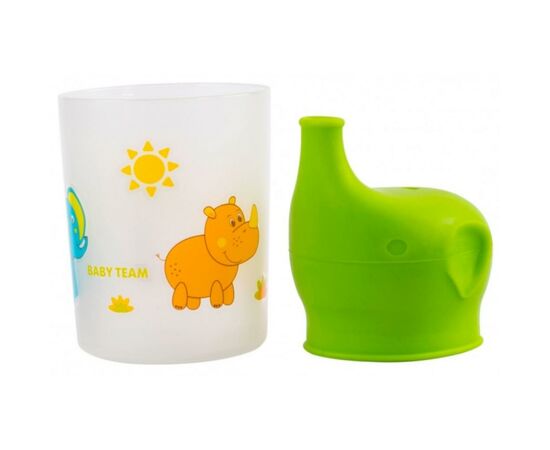 Поїльник-непроливайка Baby Team із силіконовою насадкою 200 мл (5008), зображення 4 Поїльник-непроливайка Baby Team із силіконовою насадкою 200 мл (5008), зображення 4