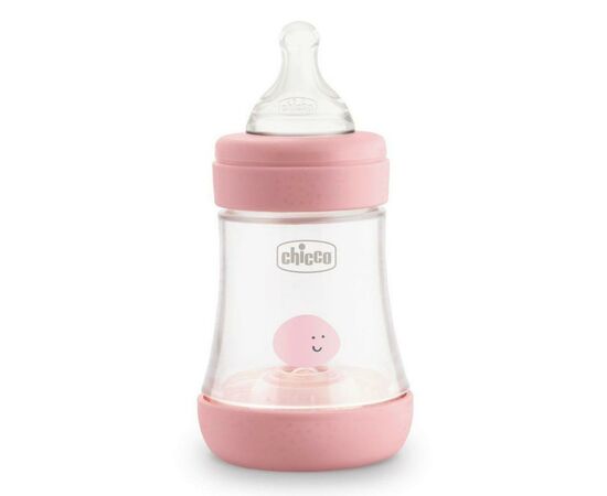 Пляшечка для годування Chicco пластикова Perfect 5 із силіконовою соскою 0+ міс. 150 мл Ро (20211.10.40)