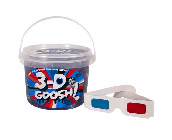 Набор для творчества Comp Kings Лизун с 3D эффектом Slime 3-D Goosh с очками 1200 г (300114-1)