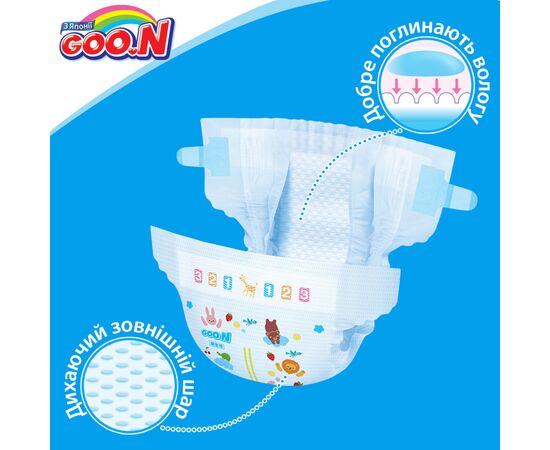Подгузник GOO.N SSS для маловесных новорожденных 1.8 - 3.5 кг унисекс 36 шт (853887), изображение 8 Подгузник GOO.N SSS для маловесных новорожденных 1.8 - 3.5 кг унисекс 36 шт (853887), изображение 8