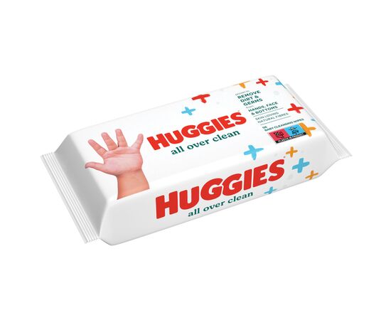 Детские влажные салфетки Huggies OverClean 56 шт (5029053567822), изображение 2 Детские влажные салфетки Huggies OverClean 56 шт (5029053567822), изображение 2
