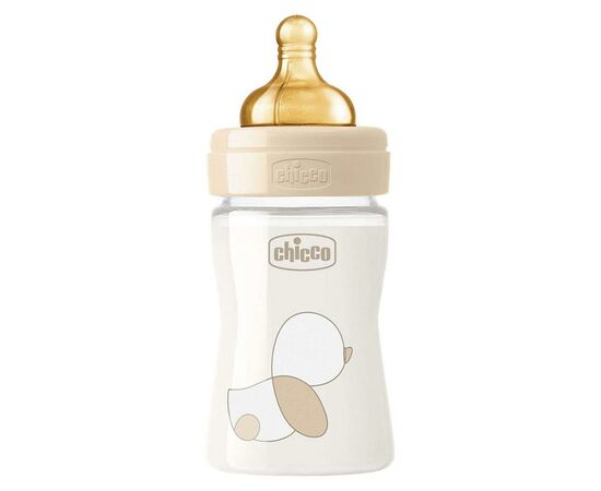 Бутылочка для кормления Chicco стеклянная Original Touch с латекс. соской 0м+ 150 мл Беж (27710.30)