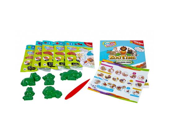 Набор для творчества Paulinda Crayon clay 2 в 1 Зоопарк (PL-194002), изображение 3 Набор для творчества Paulinda Crayon clay 2 в 1 Зоопарк (PL-194002), изображение 3