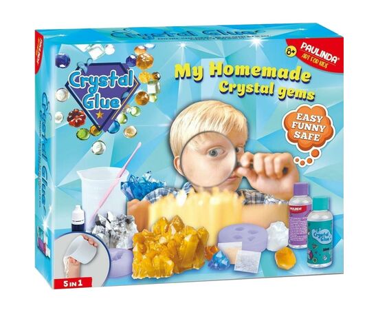 Набір для творчості Paulinda Crystal glue DIY Кристали 5 в 1 (PL-199615)