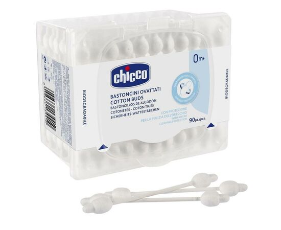 Ватные палочки Chicco хлопковые 90 шт (10441.00)