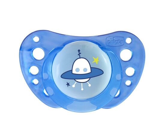 Пустышка Chicco Physio Air силиконовая 16 мес+ 2 шт голубая (75034.21.00.00), изображение 3 Пустышка Chicco Physio Air силиконовая 16 мес+ 2 шт голубая (75034.21.00.00), изображение 3