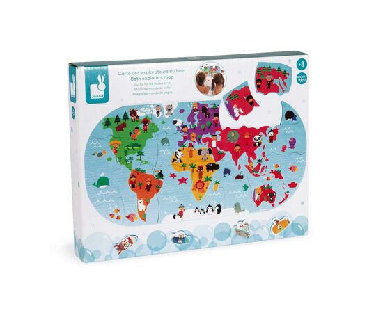 Игрушка для ванной Janod Пазл Карта мира (J04719), изображение 8 Игрушка для ванной Janod Пазл Карта мира (J04719), изображение 8