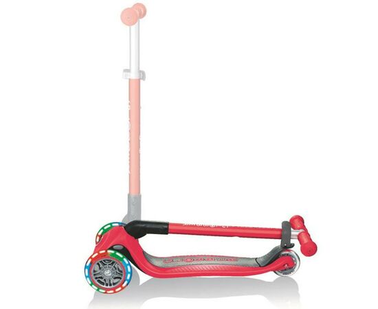 Самокат Globber Primo Foldable Lights Red (432-102-2), изображение 4 Самокат Globber Primo Foldable Lights Red (432-102-2), изображение 4