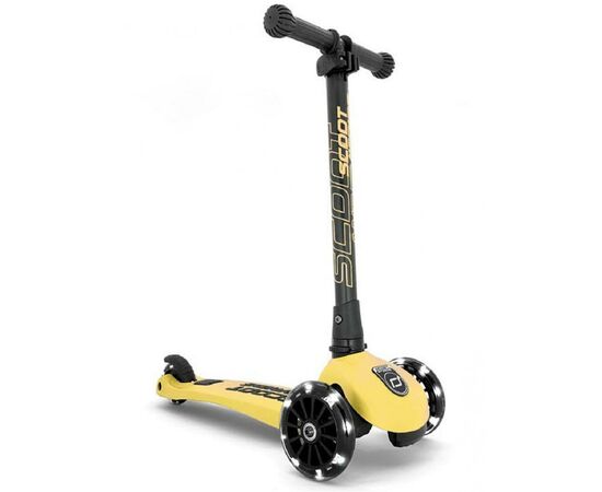 Самокат Scoot&Ride Highwaykick-3 со светящимися колесами лимон (SR-96358)