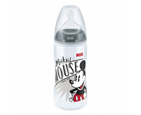 Бутылочка для кормления Nuk Микки Маус First Choice 300 мл Серая (3952949)