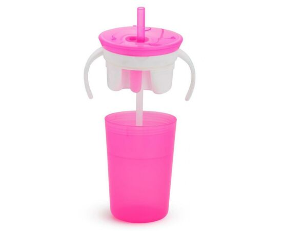 Поїльник-непроливайка Munchkin Snack and Sip рожева (735282114762) (10867.02), зображення 3 Поїльник-непроливайка Munchkin Snack and Sip рожева (735282114762) (10867.02), зображення 3