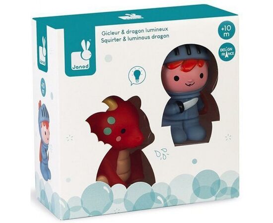 Игрушка для ванной Janod Рыцарь и Дракон (J04701), изображение 6 Игрушка для ванной Janod Рыцарь и Дракон (J04701), изображение 6