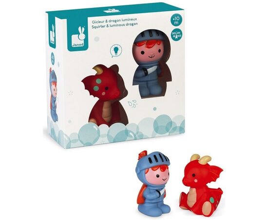 Игрушка для ванной Janod Рыцарь и Дракон (J04701), изображение 7 Игрушка для ванной Janod Рыцарь и Дракон (J04701), изображение 7