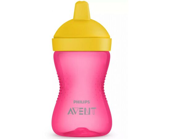 Поїльник-непроливайка Philips AVENT з твердим носиком Рожева 300 мл (SCF804/04)