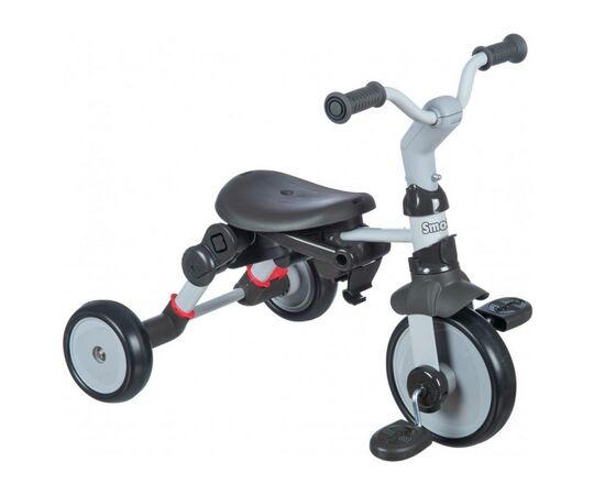 Детский велосипед Smoby металлический Робин складывающийся 3 в 1 Серый (741300), изображение 4 Детский велосипед Smoby металлический Робин складывающийся 3 в 1 Серый (741300), изображение 4