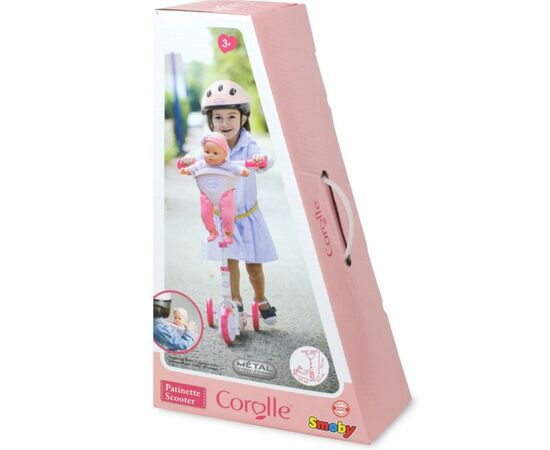 Самокат Smoby Королле с металлической рамой Розовый (750179), изображение 3 Самокат Smoby Королле с металлической рамой Розовый (750179), изображение 3