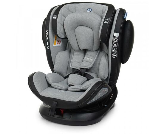 Автокресло El Camino ME 1045 Evolution 360 Isofix 0-36 кг Royal Grey (ME 1045 EVO royal grey)